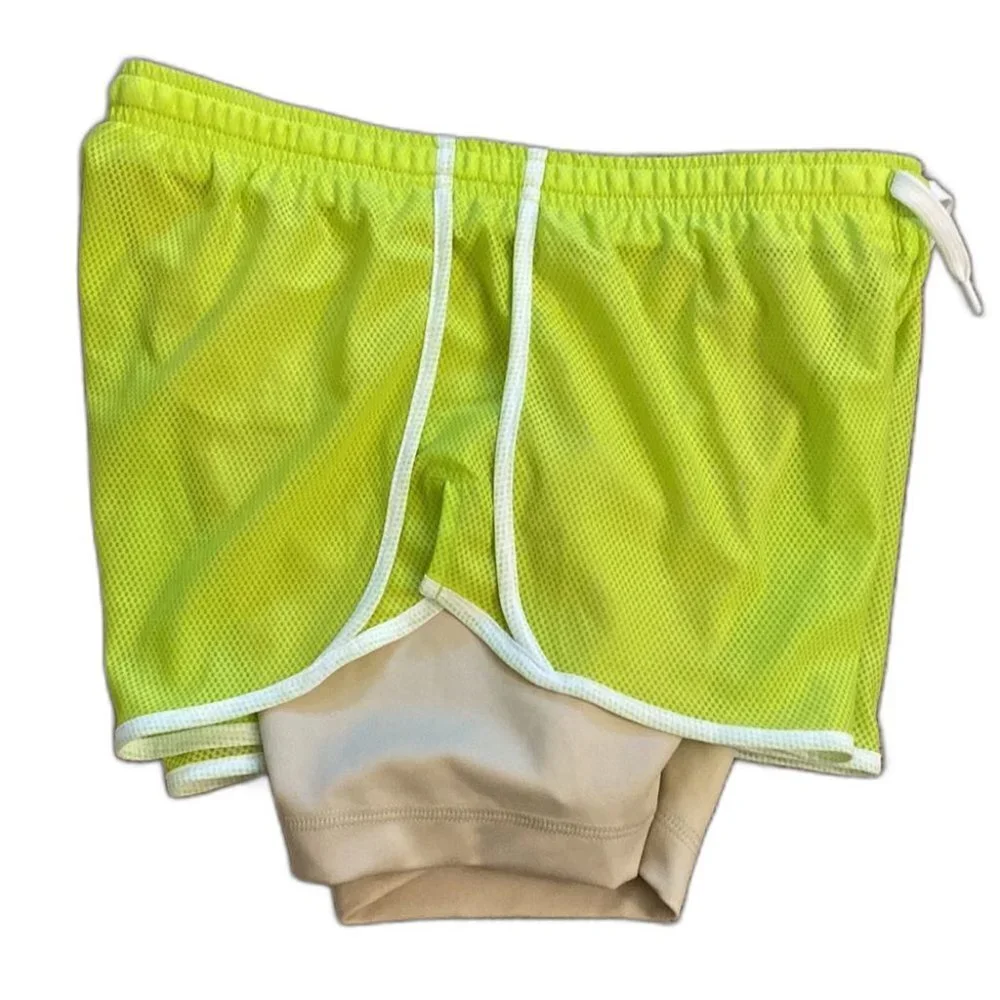 Nike Dri Fit Shorts Green Girl Size Large